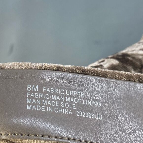 GIANNI BINI Didier Velvet Platform Block Heel Booties Size 8 New - Picture 10 of 11